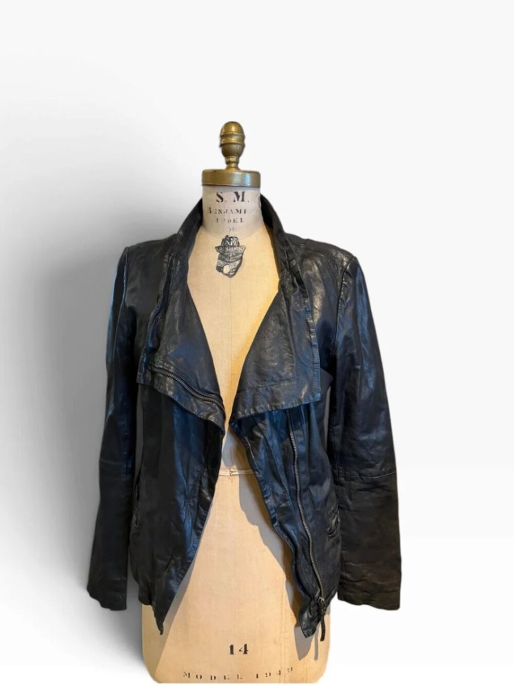 AllSaints Black Jacket, 10/Medium
